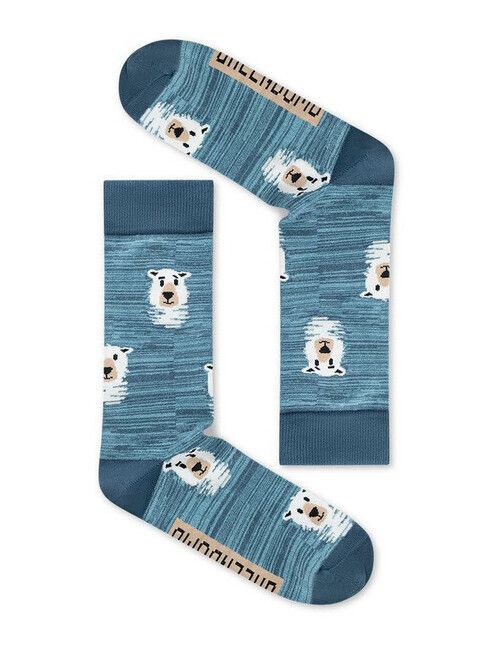 GreenBomb Socken Icebear Hunt 2 in Surf Blue