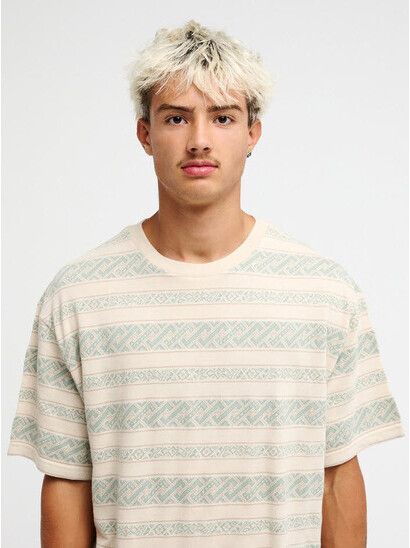 Quiksilver T-Shirt Birdwood Jacquard peyote heritage stripe