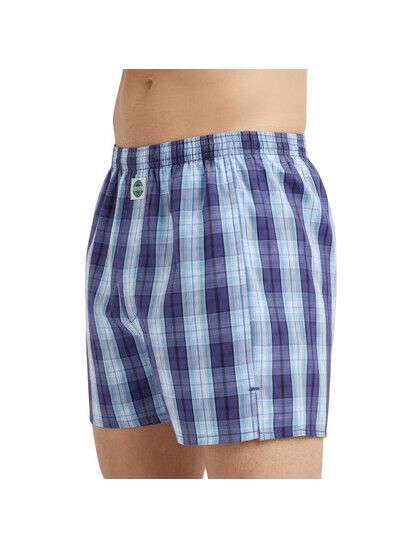 Deal Boxershort Check hellblau & dunkelblau