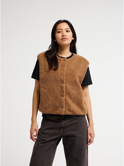 Quiksilver Weste Cropped Ärmellose Sherpa-We