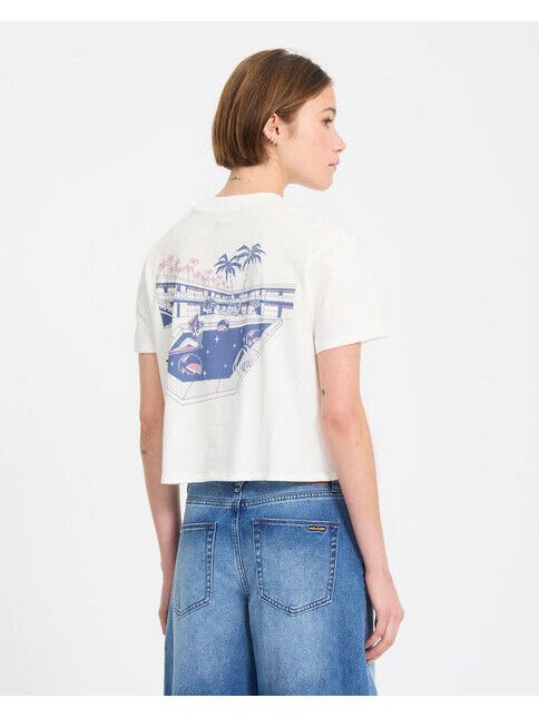 Volcom T-Shirt Pocket Dial vintage white
