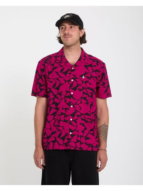 Volcom Hemd Boldstone in Sangria