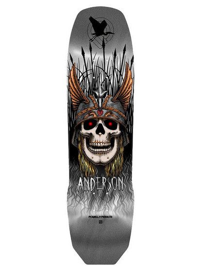 Powell-Peralta Skateboard Andy Anderson Heron Skull  8.45"