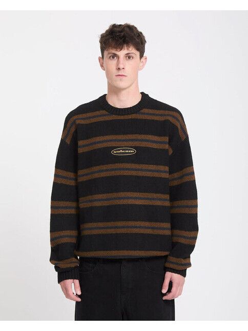 Volcom Sweater Striperstand Herren - Black