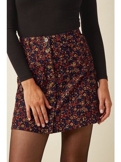King Louie Rock Garbo Mini Skirt Vignon Evening Blue | M