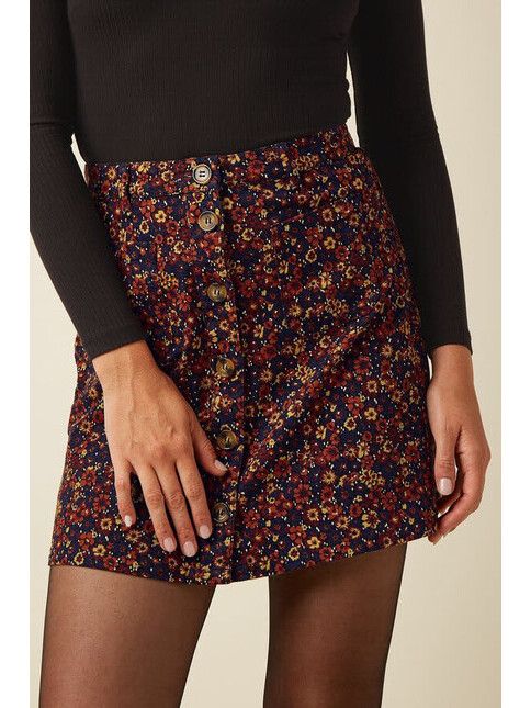 King Louie Rock Garbo Mini Skirt Vignon Evening Blue | M