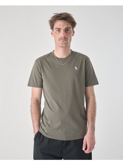 Cleptomanicx T-Shirt Embro Gull tea leaf