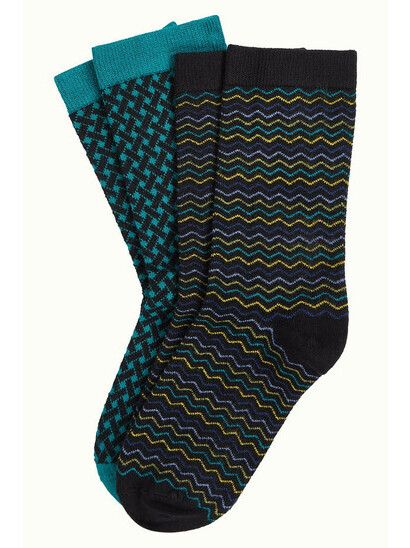King Louie Socken Socks 2-Pack Bondi ponderosa green