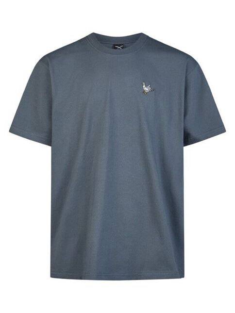 iriedaily T-Shirt Pigeon Finger in dark steel