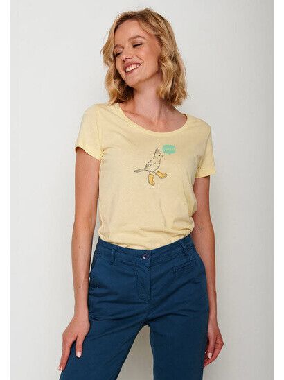 GreenBomb T-Shirt Animal Bird Fine vanilla