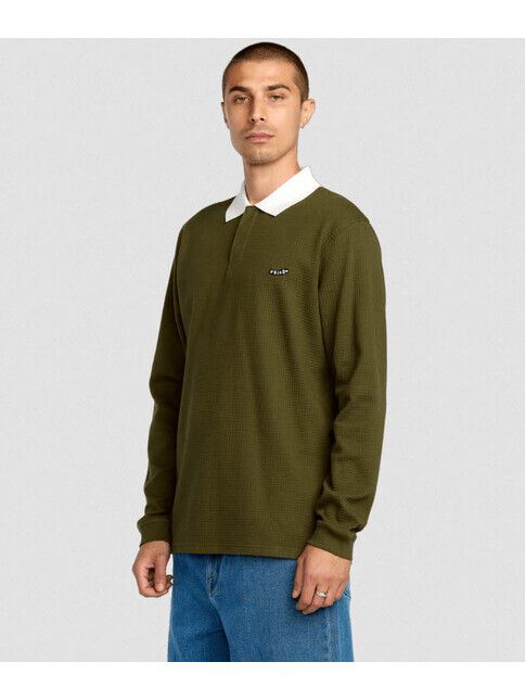 Volcom Longsleeve Curbstone Polo sage leaf