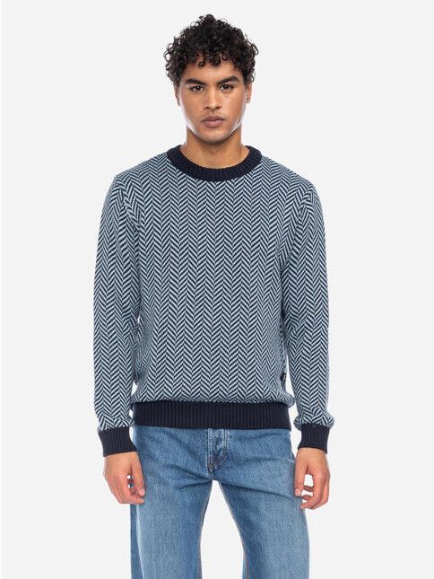 ATO Berlin Pullover Hormus GOTS blau