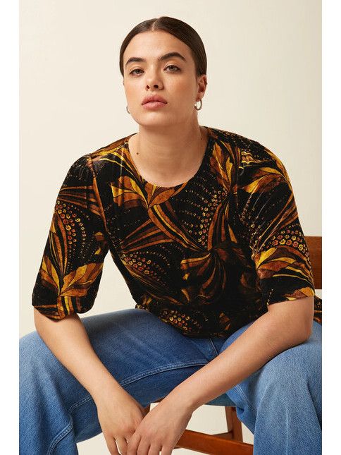 King Louie Blouse Lizzy Top Shimmy black