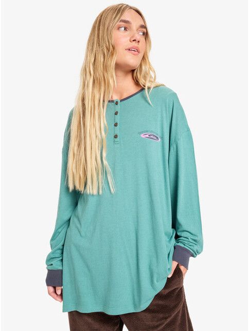 Quiksilver Women Longsleeve Henley deep sea