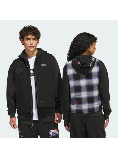 Adidas Weste Skateboarding x Mark Gonzales Plaid West