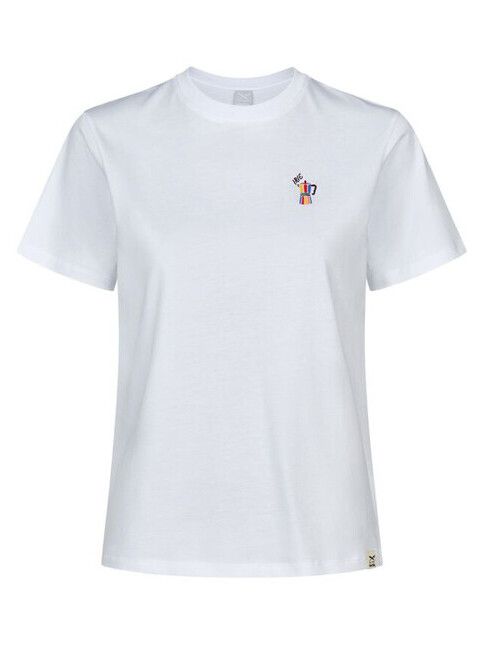 iriedaily T-Shirt Daily Coffee in white