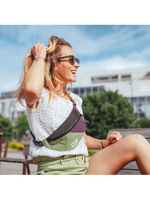 MeroMero Hip Bag Mini-HoïAn Hipbag stone grey/sand