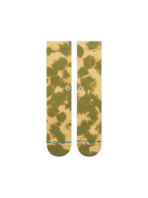 Stance Socken Spotty Dye Crew in olivgrün