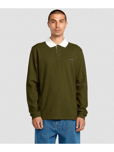 Volcom Longsleeve Curbstone Polo sage leaf