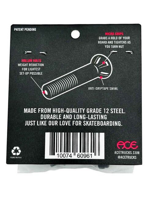 Ace Trucks Montagesatz Allen/Innensechskant 1" AF1 Hollow Bolts