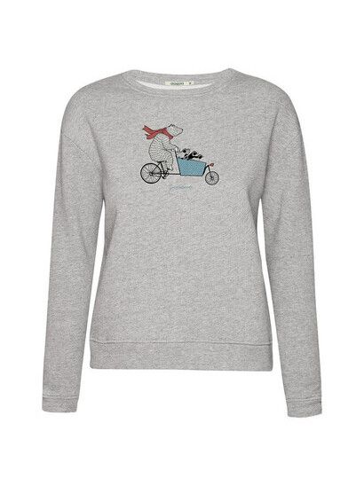 GreenBomb Sweater Bike Cargo Family grey heather