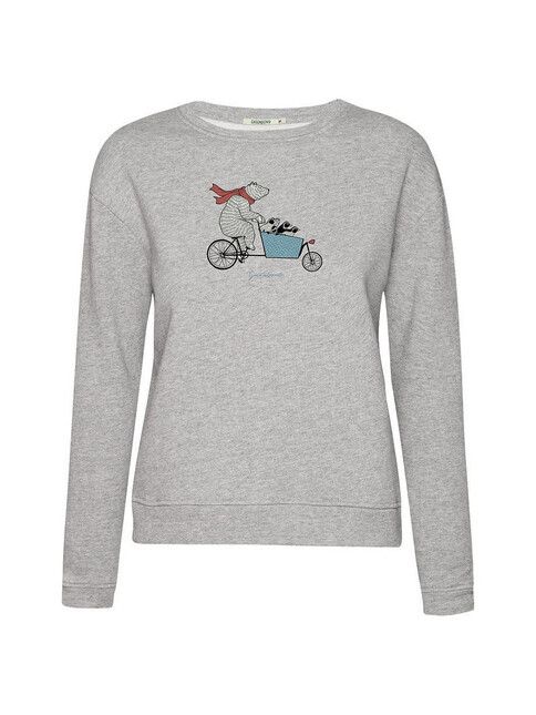 GreenBomb Sweater Bike Cargo Family grey heather
