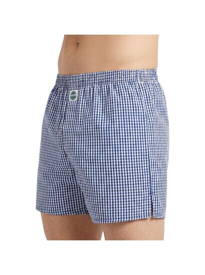 Deal Boxershort Check blau & weiß
