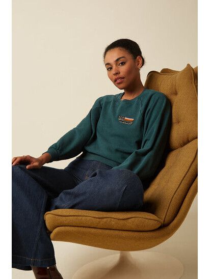 King Louie Sweater Bibi Wilde Sweat - Pine Green