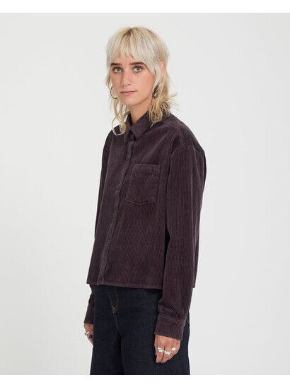 Volcom Blouse Weellow Cord Shirt raisin