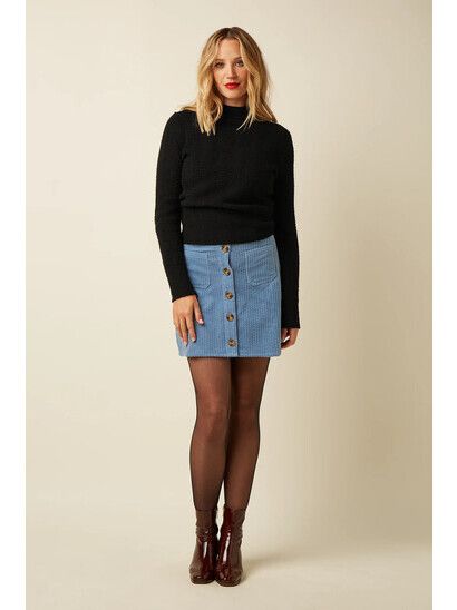 King Louie Rock Garbo Skirt Birch Cord - Lavender