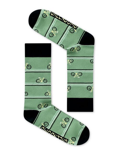 GreenBomb Socken Bike Triple Stripes in pale green