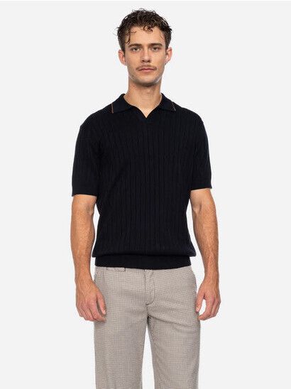 ATO Berlin T-Shirt Polus OC black/brown