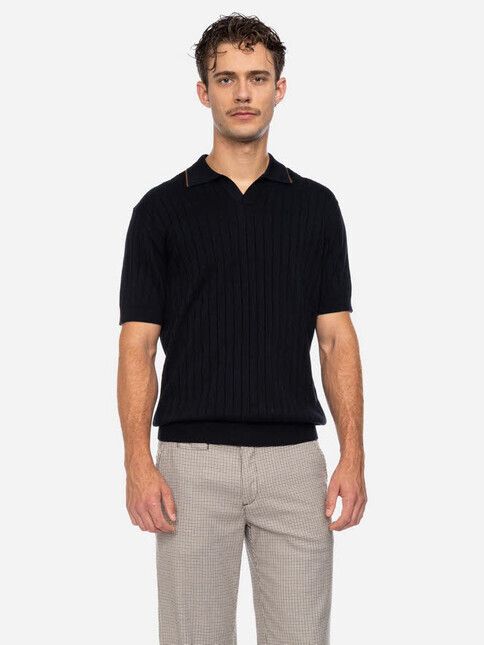 ATO Berlin T-Shirt Polus OC black/brown