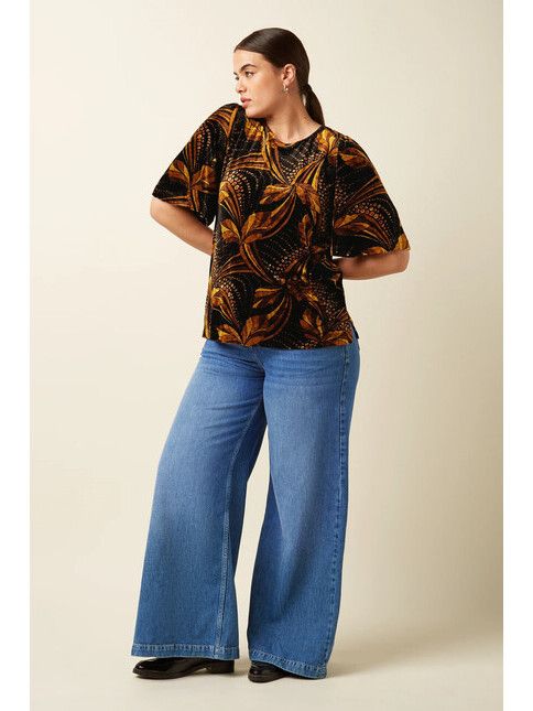 King Louie Blouse Lizzy Top Shimmy black