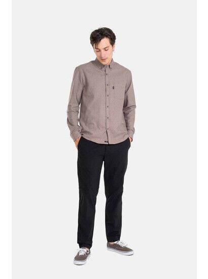 Reell Hemd Nordic Shirt Light Brown