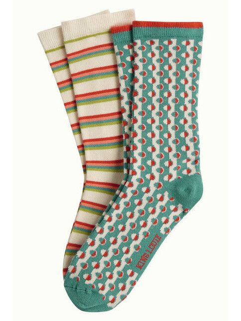 King Louie Socken Socks 2-Pack Cosette matcha green