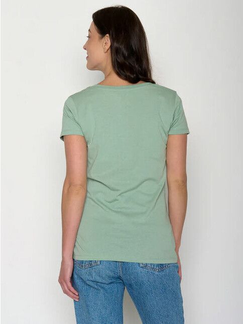 GreenBomb T-Shirt Hot Dog Loves pale green