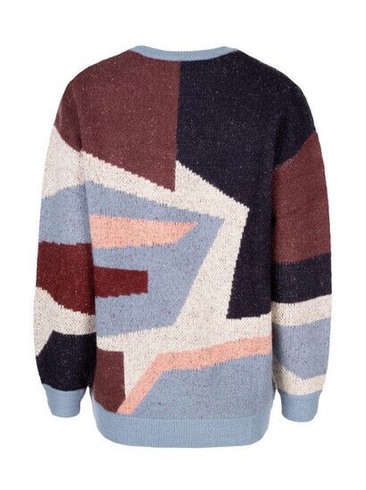 iriedaily Pullover Fady Knit navy red
