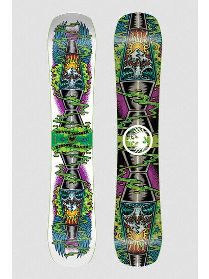 Never Summer Snowboard LLama in white 2027