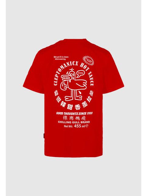 Cleptomanicx T-Shirt So hot! Classic chinese red