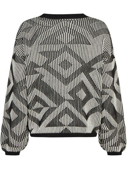 iriedaily Pullover Ribby Knit black white