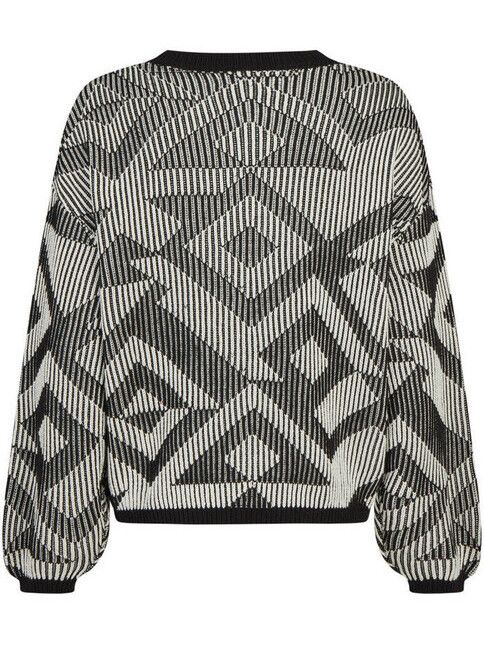 iriedaily Pullover Ribby Knit black white