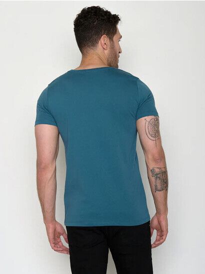 GreenBomb T-Shirt Moose Creek Guide blue stone