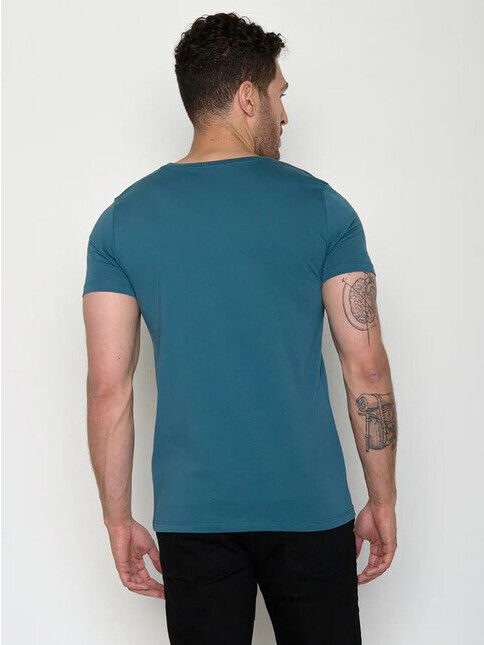 GreenBomb T-Shirt Moose Creek Guide blue stone