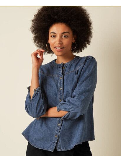 King Louie Blouse Fern Blous Monrose- denim blue