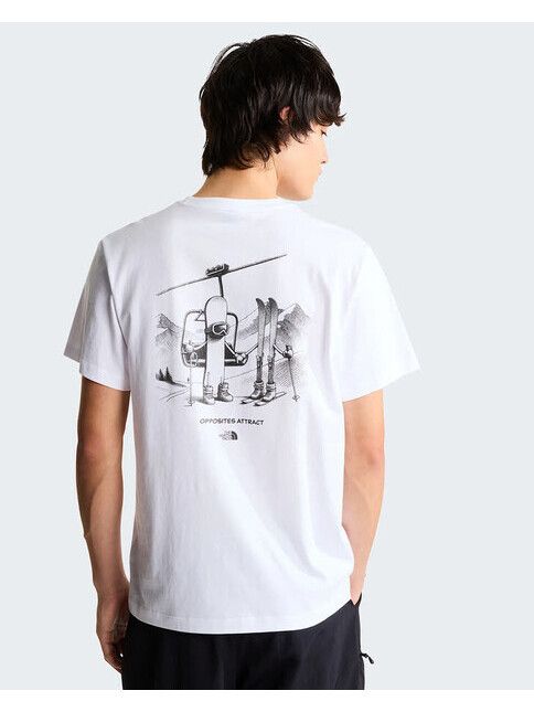 North Face T-Shirt Opposites Attract tnf white