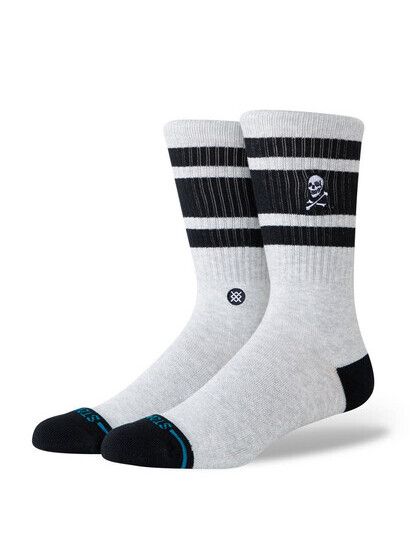 Stance Socken Boyd Skull heathergrey