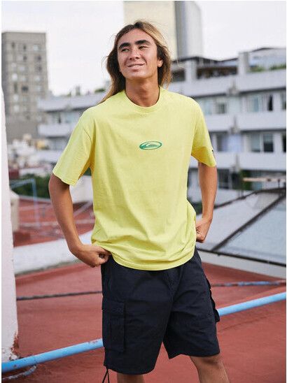 Quiksilver T-Shirt Flowers Surfing in acacia