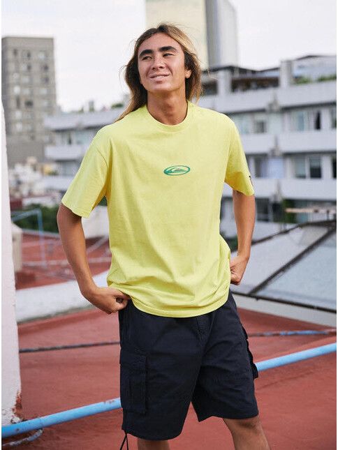 Quiksilver T-Shirt Flowers Surfing in acacia