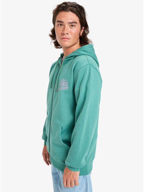 Quiksilver Zipper Graphic Hood Zip in deep sea